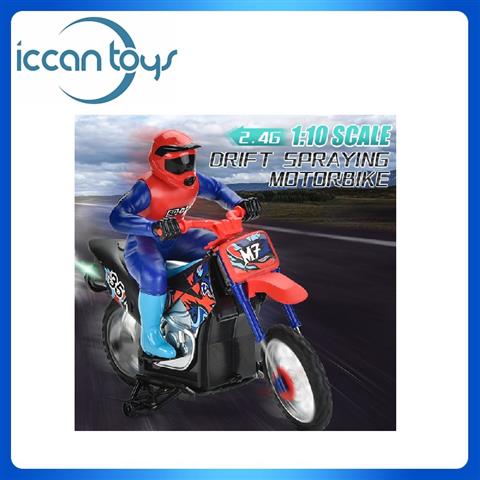 333-MT21101 2.4Ghz1:10 RC Spraying Motorcycle