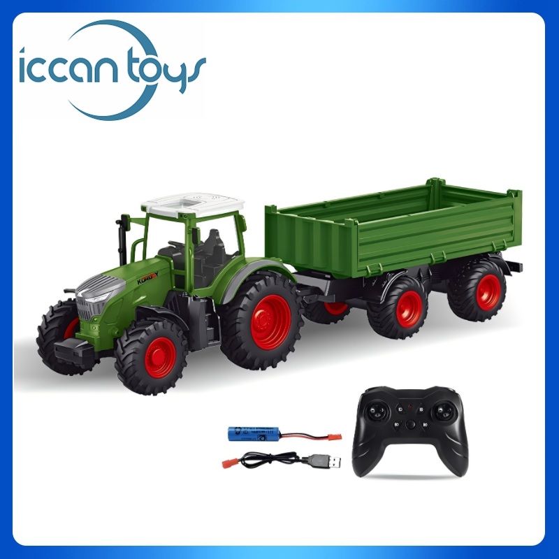 6668 2.4Ghz RC Tractor + RC Agricultural Transport